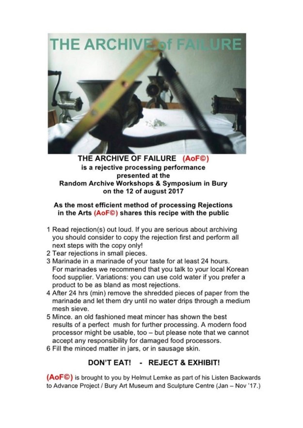 the archive of failure